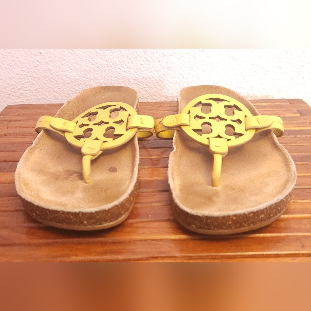 Tory Burch Yellow Leather Sandals